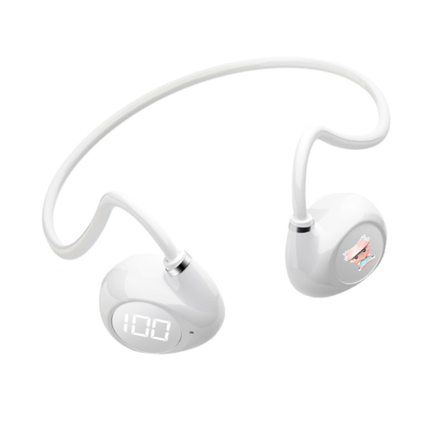 Brusreducerande on-ear-hörlurar Bluetooth-kompatibla 5.3-hörlurar för utomhusresor. white