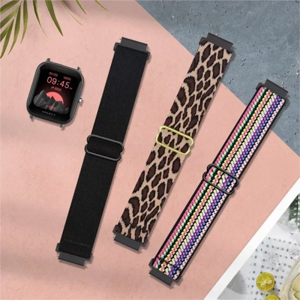 Nylon Elastiskt band För Amazfit gts-gtr 4-3-2-2e-mini-pro-Stratos Bohemiskt Glänsande Pride armband bip-U-pro-S-lite 20mm 22mm Armband colorful 11 22mm watch band
