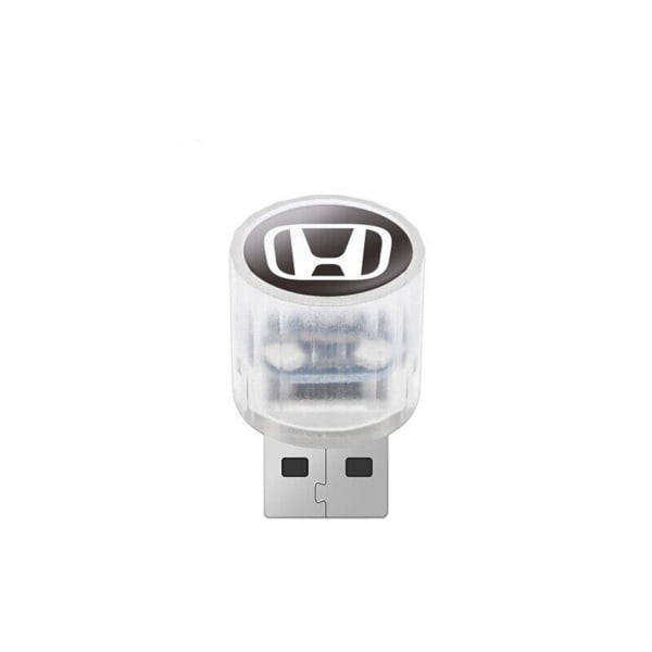 Bil USB LED-lampa med logotyp Enkel installation Bildörrlampa Idealisk för inredning av bilar honda