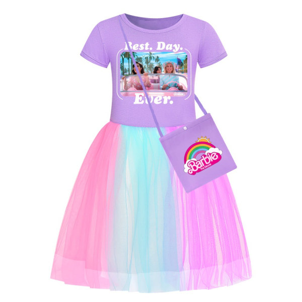 Barbie The Movie Barn- och flickkjol Star Rainbow Lace Skirt rose red 120cm