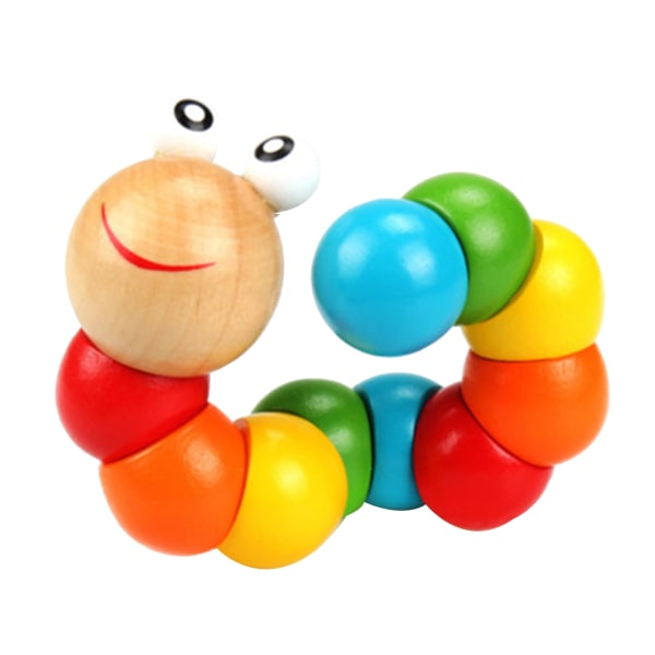 Worm Twist Baby Toys Puppet Cognition Pedagogiska leksaker Twisted byggstenar the caterpillar