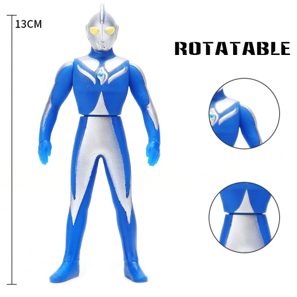 Ultraman Modell 13cm Vinyl Docka Samlarobjekt Leksaksmodell för Barns Semestergåva primitive orb