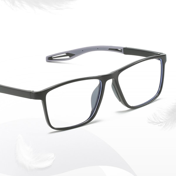 TR90 Elderly Presbyopia Slitstarka lätta läsglasögon black rad glasses 250