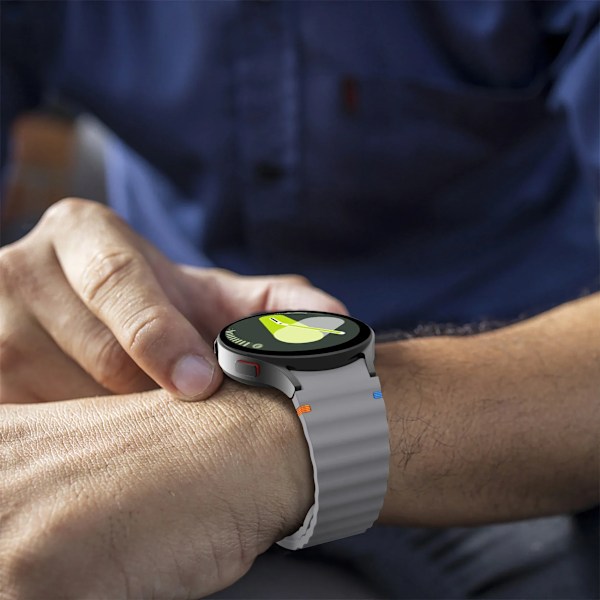 Originalt silikonarmband för Samsung Galaxy Watch 7 FE 6 4 Classic 5 pro 44mm 40mm 43mm 47mm 45mm Armband Galaxy Watch6 7 Rem Orange Galaxy 4 40mm 44mm