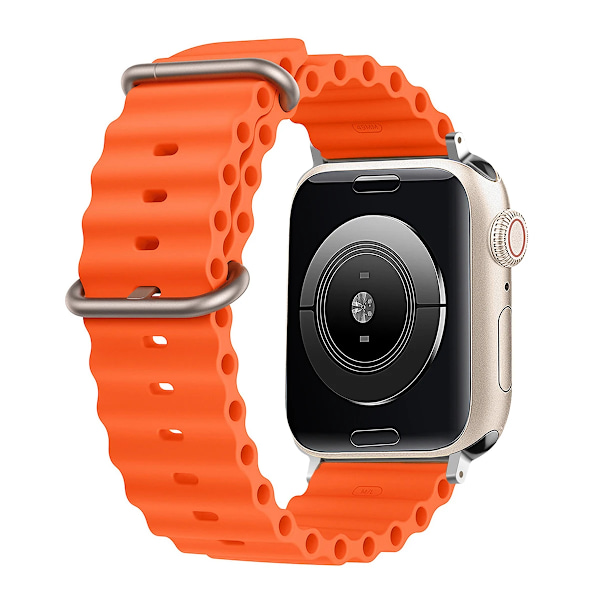 Silikon Ocean armband för Apple Watch band Ultra Series 9 SE iwatch 42mm 44mm 45mm 49mm 38mm 40mm 41mm correas 49 44 45 mm band O 38mm 40mm 41mm