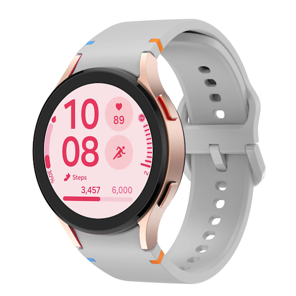 officiell webbplats Armband för Samsung Galaxy Watch 7 FE 44mm 40mm Silikonarmband Galaxy Watch6 4 6 Classic 5 pro band 43mm 47mm light grey Galaxy 7 40mm 44mm