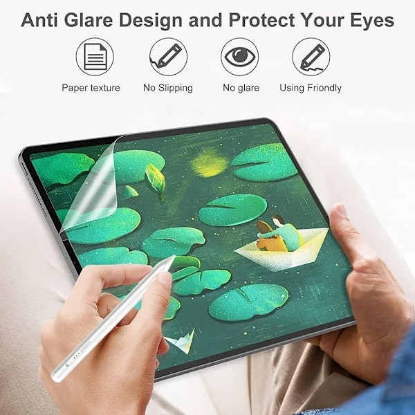 2 st/förpackning Papperskänsla Skärmskydd Målningsmatt PET-film För iPad Pro 11 13 M4 12.9in Air Mini 8:e 9:e 10:e Gen 9.7 10.9 Pro 3 4 5 6 12.9inch