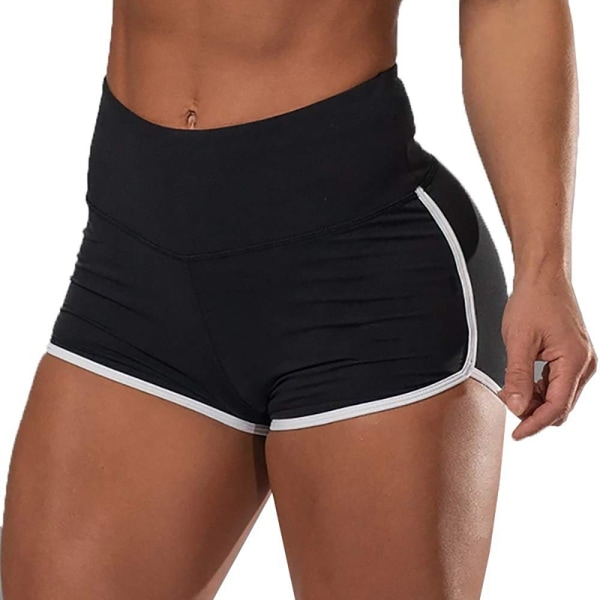 Träningsshorts för kvinnor Booty Yoga Byxor Hög midja rumpa lyft Ruched Scrunch Gym wine red 2xl