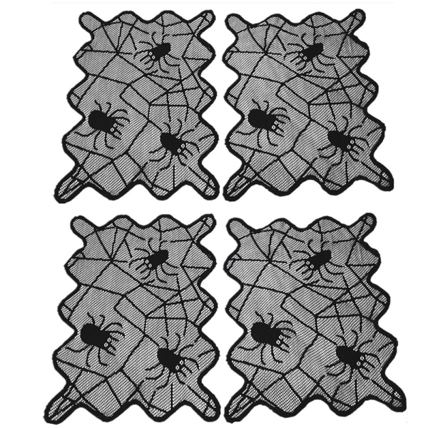 Halloween bordsduk Spider Web Bordsduk Festdekoration Tillbehör för Halloween Köksinredning Nytt as show