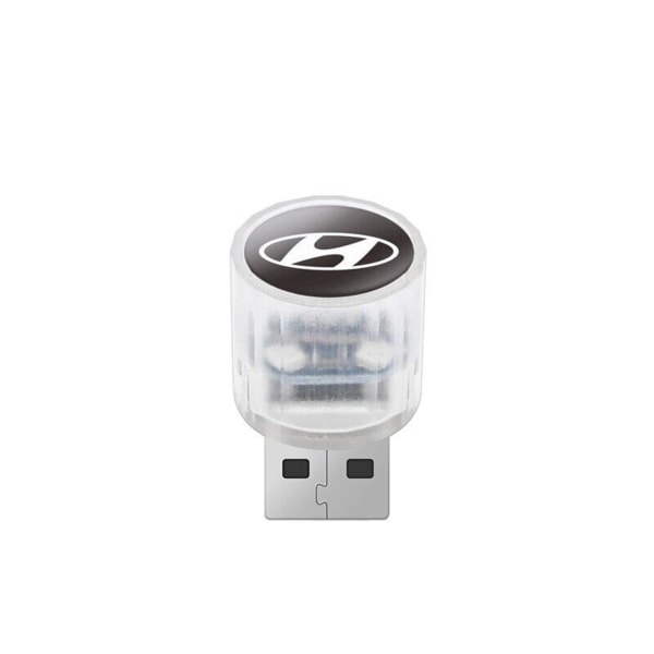 Bil USB LED-lampa med logotyp Enkel installation Bildörrlampa Idealisk för inredning av bilar modern