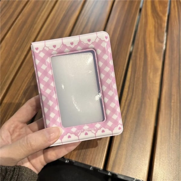 3 tums Mini Kpop Album Söt Namnkortsbok Kortpärm Fotoalbum med 20 Fickor Litet Korthäfte Fotoalbum C