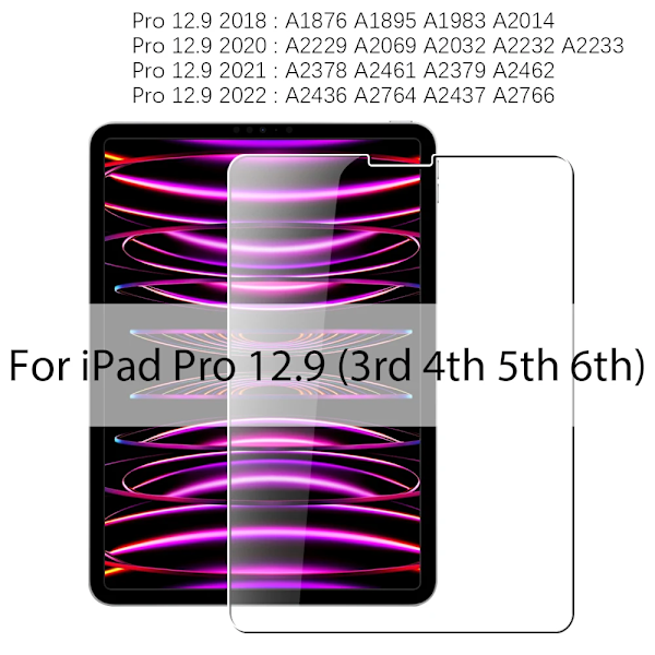 Härdat Glas För Ipad Pro 11 12.9 2022 Mini 6 2021 Skärmskydd För Ipad Air 5 4 10 10:e 9 9:e Gen 10.2 9.7 Tillbehör Pro3 4 5 6th12.9inch