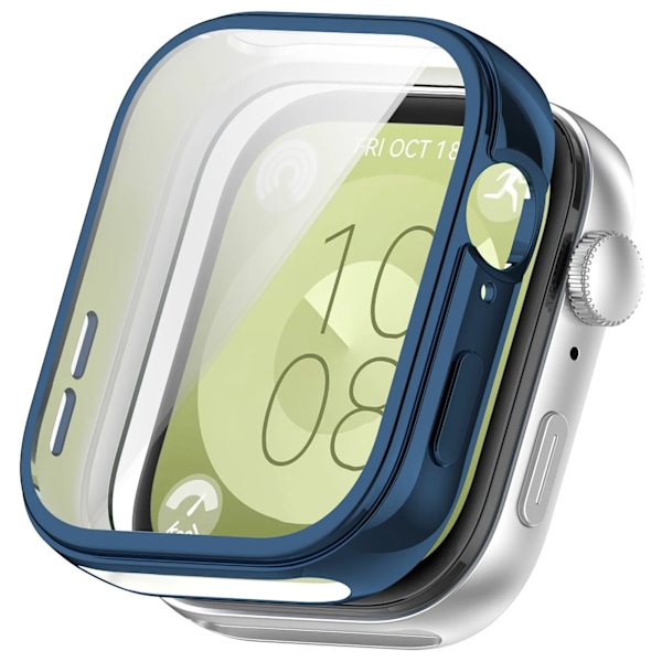 TPU Mjukt Skal Fodral Lämpligt för Huawei Fit 3 Klocka Skyddsfodral för Fit3 Skal Ram Skydd Stötfångare Tillbehör Skydd midight