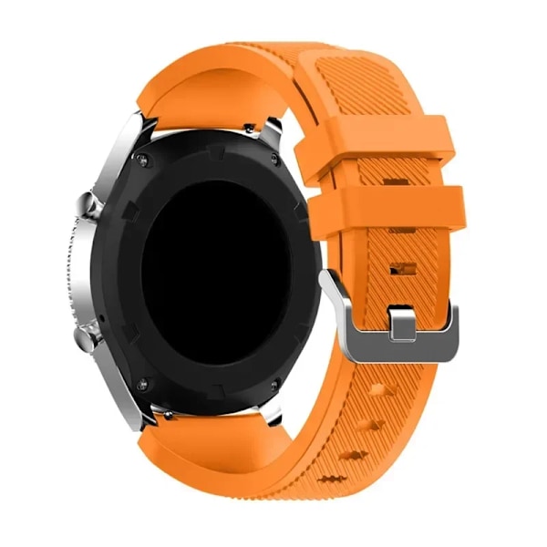 20mm 22mm Armband för Samsung Galaxy Watch 5/6/4/3/46mm/active 2/Gear s3 Frontier/Sport silikonarmband Huawei GT 4/3/2/2E rem Orange 20mm