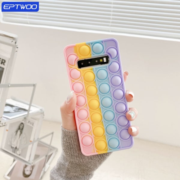 EPTWOO för Xiaomi Redmi Note 7 8 Pro phone case Pop It Fidget Toy Mjukt silikon cover redmi 9t