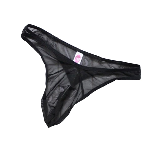 Sexiga tilltalande underkläder för män Bekväma behagliga shorts med låg höjd för alla hjärtans present Bröllopsnatt Smekmånad black