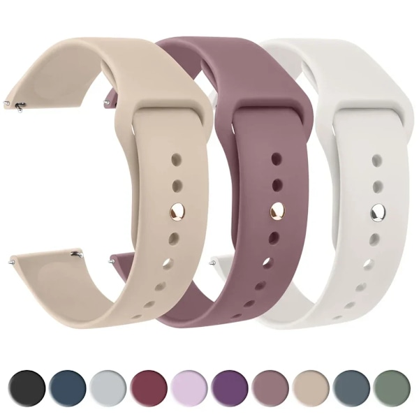 20mm 22mm armband för Samsung Galaxy watch 6/5/pro/4 Classic 18mm silikonarmband Huawei watch GT 4-2-2e-3-3 pro 41mm 46mm band PaPaya 39 18mm watch band