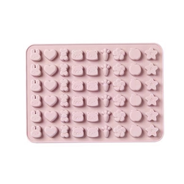 Tecknad söt form DIY Isbricka Choklad Form Bakverktyg för köksbakning pink adorable pet