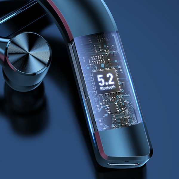 Brusreducerande on-ear-hörlurar Bluetooth-kompatibla 5.2 hörlurar för kontorsbärare blue