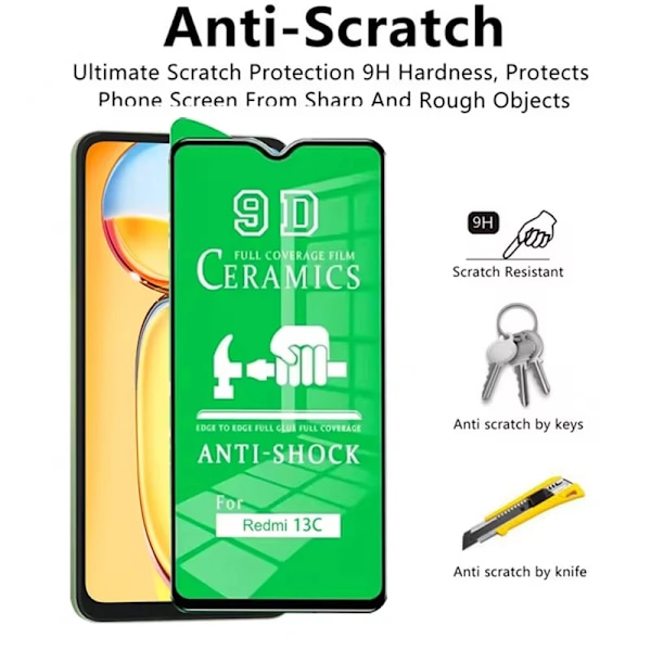 4 ST HD Keramisk Film För Xiaomi Redmi 14C 13C 12C 10C 12 13 Klar Mjukt Skärmskydd För Redmi A1 A2 A3 Plus 8 9A 9C 10A Film Redmi 12 4 Pieces