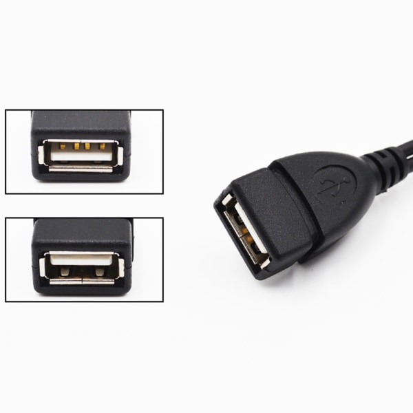Micro USB 2.0 Host OTG Kabel USB Hane Hona Micro Hane för telefon Tablet PC Extern default