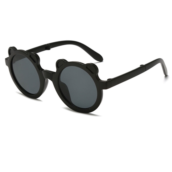 Tecknad Anti-bländning runda speglar Ultralätt Sunnies med öron grey tea frame