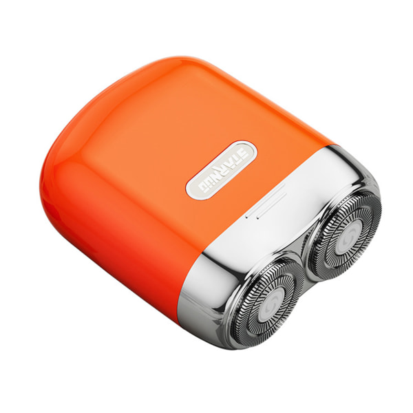 Smart Electric Mini Rakapparat Bärbar Trådlös Rakning Skäggmaskin Vattentät Tyst Skäggtrimmer orange
