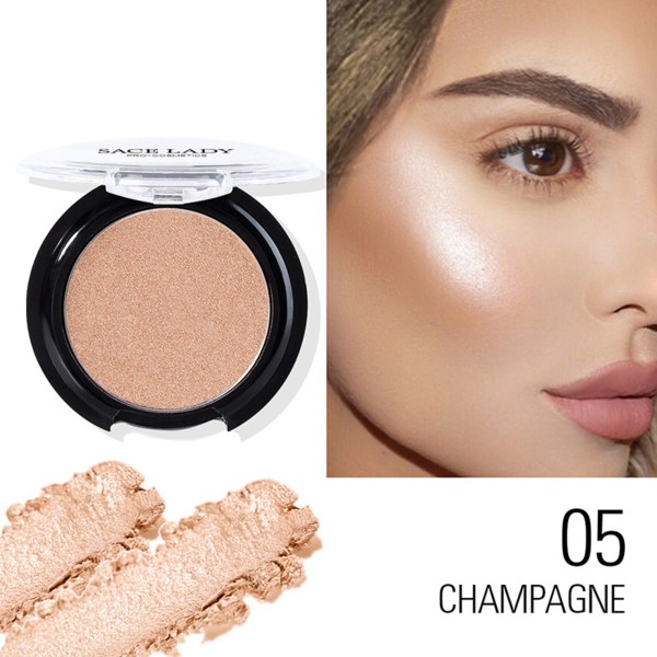 Natural Makeup Glitter Brighten Highlighter Radiance Enhancing Makeup Tool för ansiktssmink för kindbenshals 5