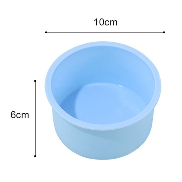 Runda silikonkakformar 4 tum 6 tum 8 tum 10 tum mould för bakning av nonstick lagerkakor 6inch