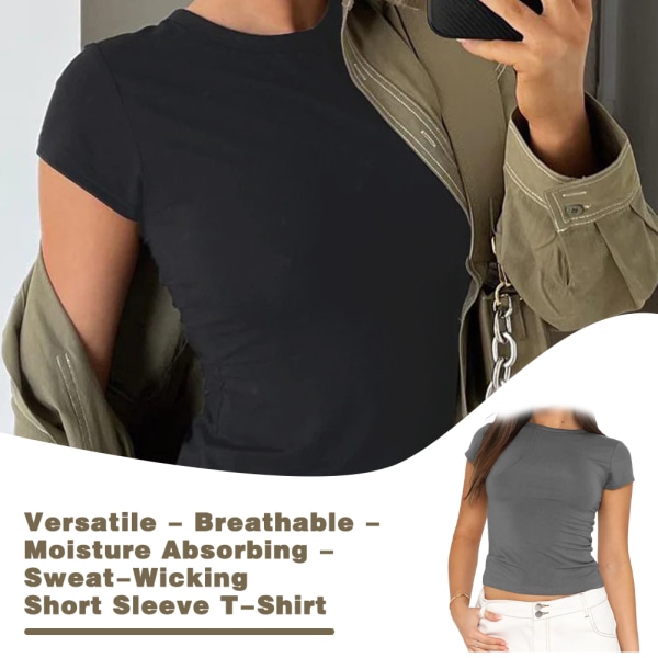 Fashion All Match Short Shirt Sommar Shorts Skjorta Hygroscopic Casualtops apricot