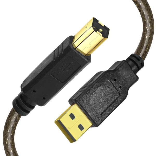 Förlängningsskrivarkabel USB 2.0 A hane till B hane Datortrådskabel Kabelomvandlare c