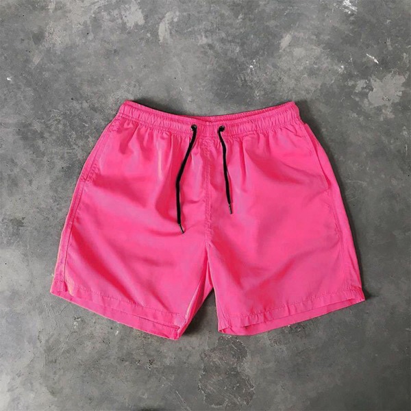 Strandshorts för män med bekväma shorts i mjukt material watermelon red xl