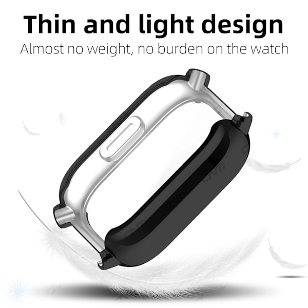 Skal för Xiaomi Redmi Watch 5 Active/Lite Skärmskydd Fodral Mjuk TPU Allround Skyddande Stötfångare Skal Tillbehör Gold Redmi Watch 5 Lite