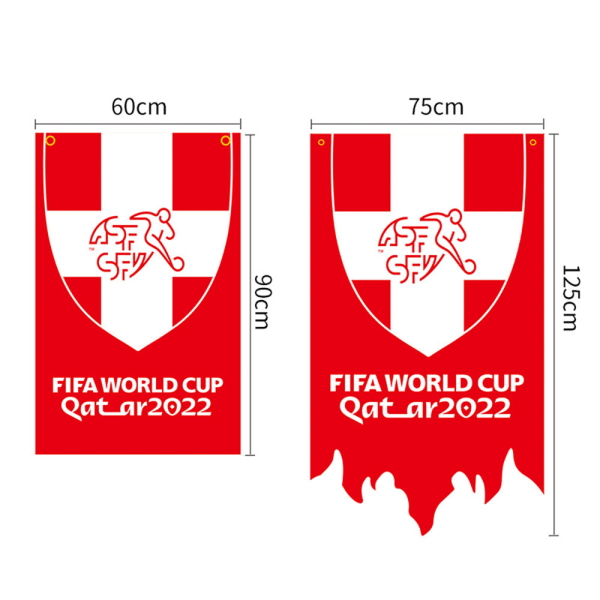 World Cup Banner Soccer Flag National String Flag dekoration för invigningen 60cmx90cm 14