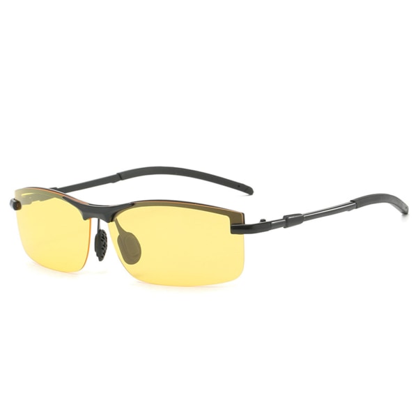 Fotokromatiska solglasögon för män Ultralätt ögonskydd black framed night vision film