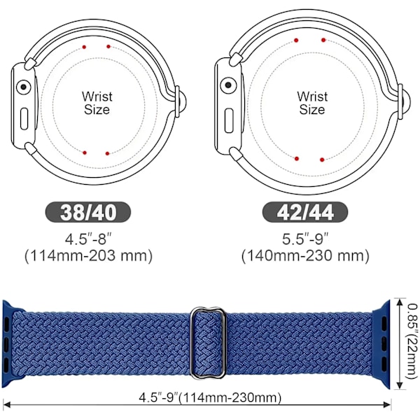 Flätat Loop-armband för Apple Watch Rem 46mm 44mm 40mm 45mm 41mm 42mm Ultra 49mm Elastiskt Armband IWatch Serie 10 9 8 7 6 SE 5 Gradient purple 38-40-41mm-S10-42mm