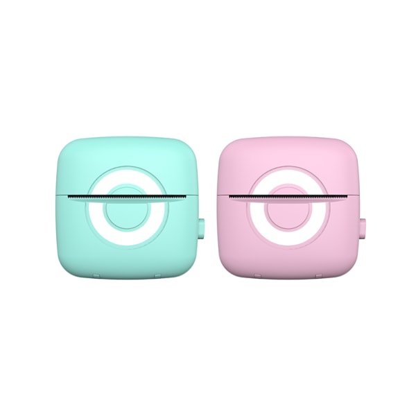 Bärbar BT-telefon Fotoskrivarficka Mini Bluetooth-kompatibel termisk klistermärke c15 white  pink