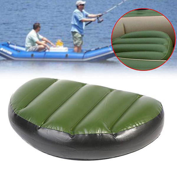 2st uppblåsbar sittdyna Kajak båtsits för campingvandring fiske green