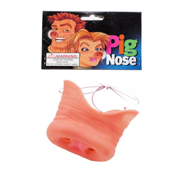 Halloween klä ut sig med falsk grisnäsa, simulerad latex, rolig gris Bajie big nose scenuppträdande rekvisita pig nose (loose) one size fits all