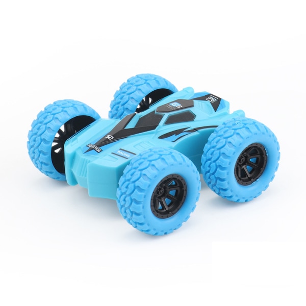 Barnleksaksbil Tröghet Dubbelsidig Stunt Flip-fordon terrängbilsmodell Fantastiska presenter till pojkar green
