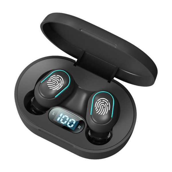 Sport Bluetooth-kompatibla hörlurar Brusreducerande hörlurar för vandring utomhus black