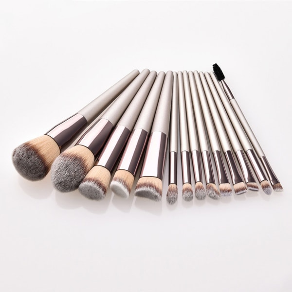 14 st Makeup Brush Travel Set Multipurpose tjock professionell borste för Lady Beauty Makeup Tool default