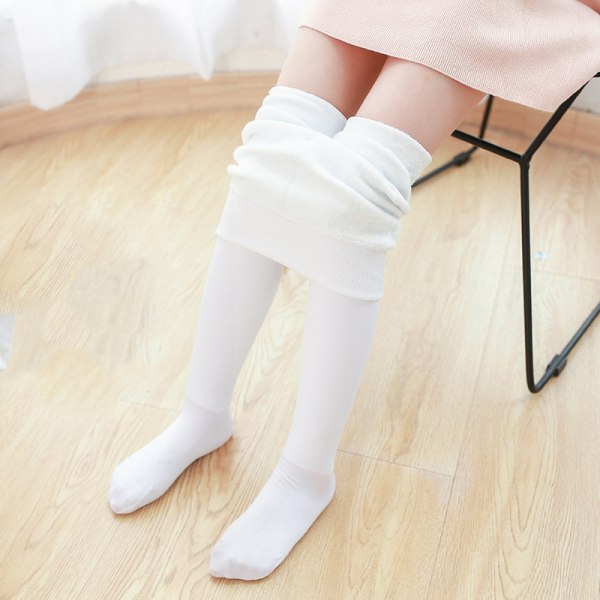 Enfärgade leggings för flickor Elastiska dansstrumpbyxor Bekväma andas byxor i ett stycke för skin colour s