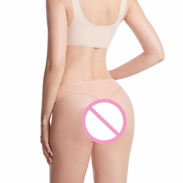 Damunderkläder Stretch Ribb T-rygg hög midja bomullstrosa Bekväma bikinitrosor pink m
