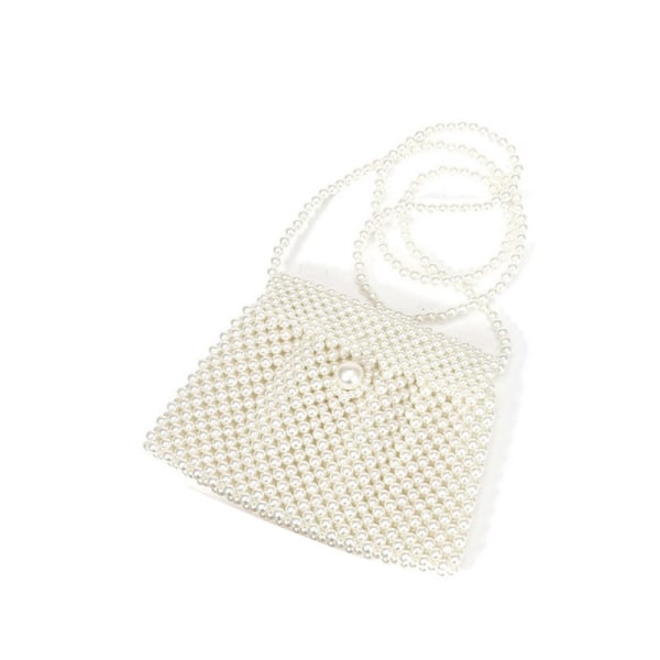 Imitation Pearl Beaded Väskor Kvinnor Handväska Evening Bag Shoulder Crossbody Plånbok l