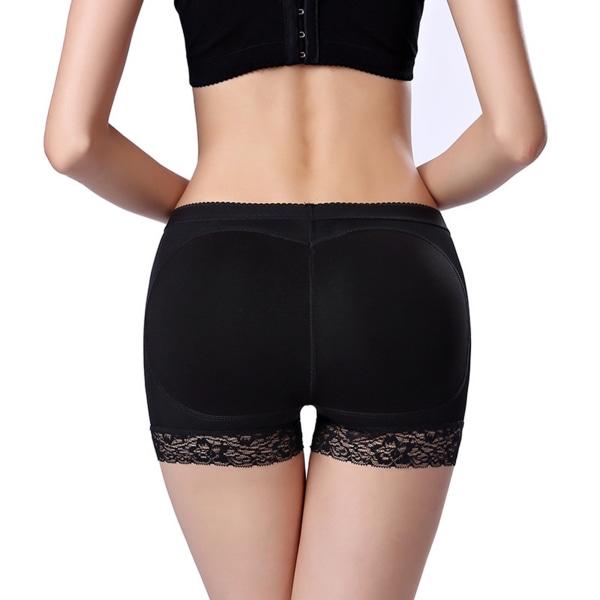 Högkompression Butt Lifter Mage Control Shorts Undershorts Andas Mesh Slip Shorts för höft black l