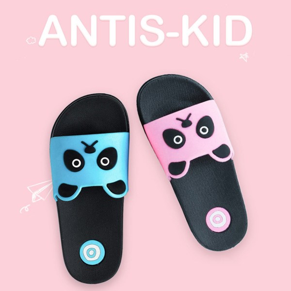 Barn Panda Slide Sandaler Pojkar Flickor Beach Water Shoes Halkfria för vardagen pink 26-27