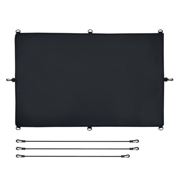 Universal KayakCockpit Cover Multipurpose Waterproof Protective Cover Bärbar kajaktillbehör Svart Nyhet 150x73cm black