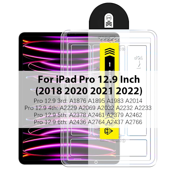 Härdat Glas För Ipad Air 5 4 3 2 1 Pro 13 11 M4 M2 2024 12.9 Skärmskydd För Ipad 10 9 10:e 9:e Gen 10.9 Mini 6 8:e 10.2 Pro 12.9 2020-2022