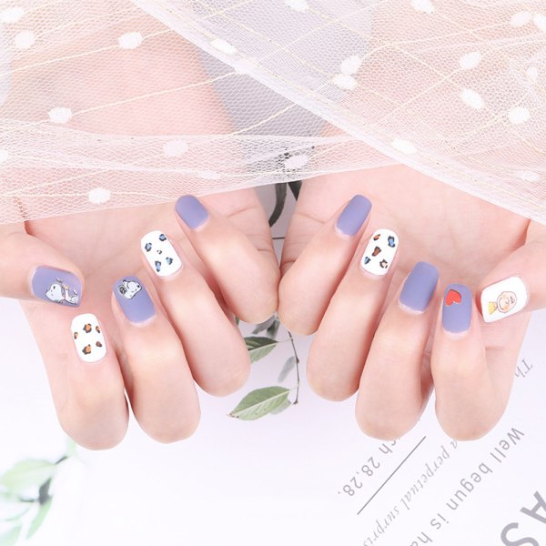 Nail Art Stickers Cartoon Figur Applikation Självhäftande Nageldekor för kvinnor r277